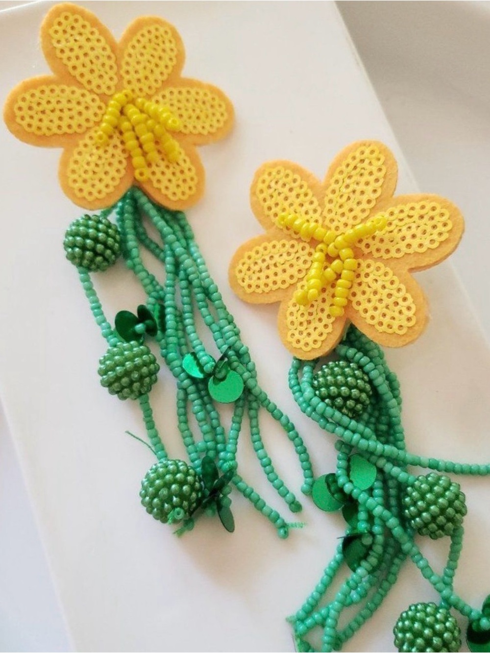 Free People Camila's Bright Flower Post Back Earrings
